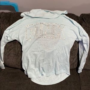 VS Pink hooded sweater